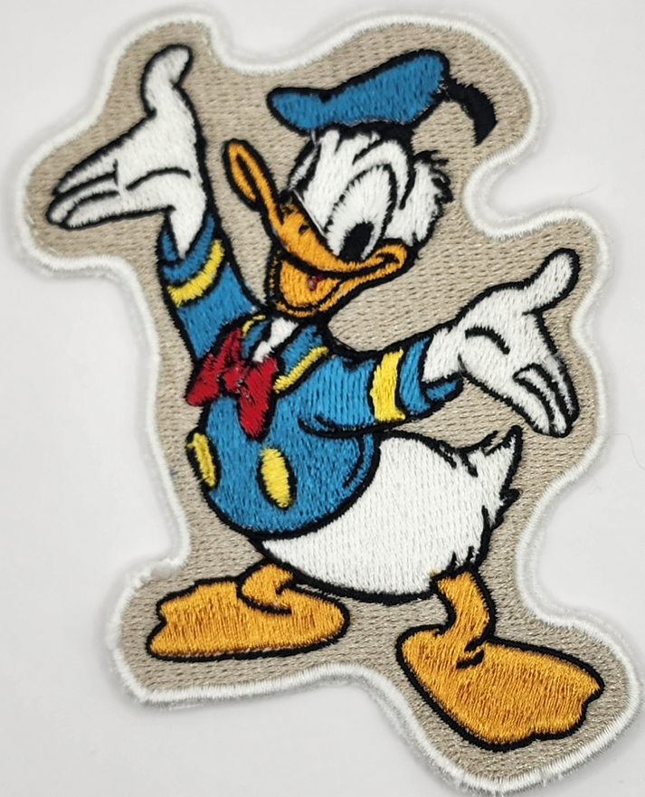 Duck Waving Patch – W Square Embroidery